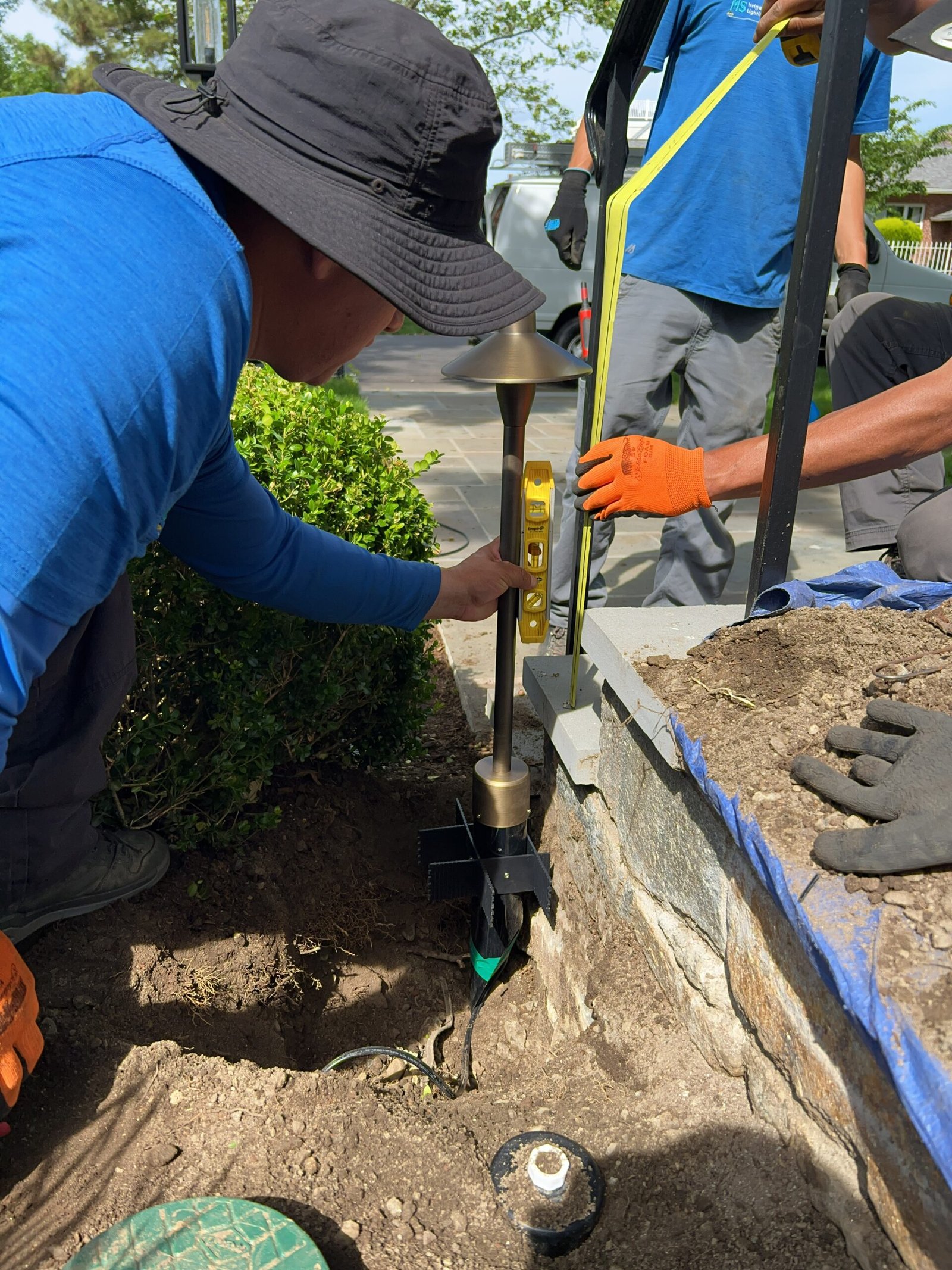 Gallery of outdoor lighting system installation